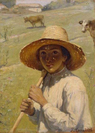 Paimenpoika, 1909 tekijältä Grigori Grigorievich Mjasoedov