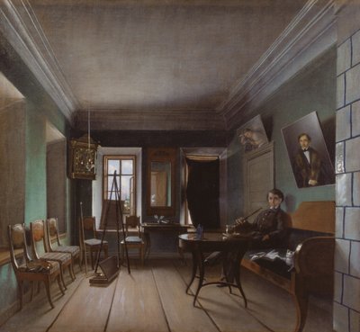 Bykovsin talon sisustus, 1850-luku tekijältä Grigory Vasilievich Yurov