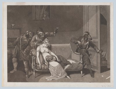 Ensimmäinen varkaiden kohtaus, n. 1805. tekijältä Gror