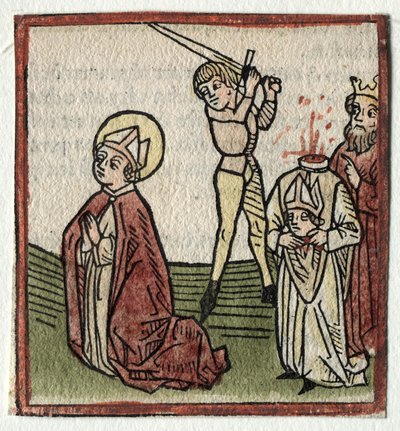 Sts. Theonestus ja Albanus; tai St. Louis. Pancrace tekijältä Günther Zainer