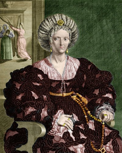 Lucrece Borgia, Italia, muotokuva tekijältä Guercino (1591 1666) (after)