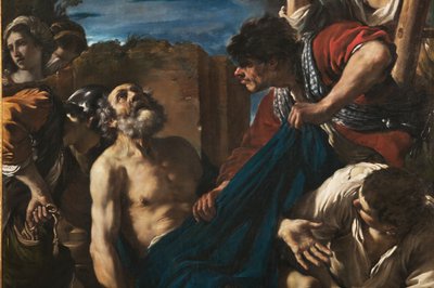 Pyhän Pietarin marttyyrikuolema, yksityiskohta numerosta 2384646 tekijältä Guercino (1591 1666)