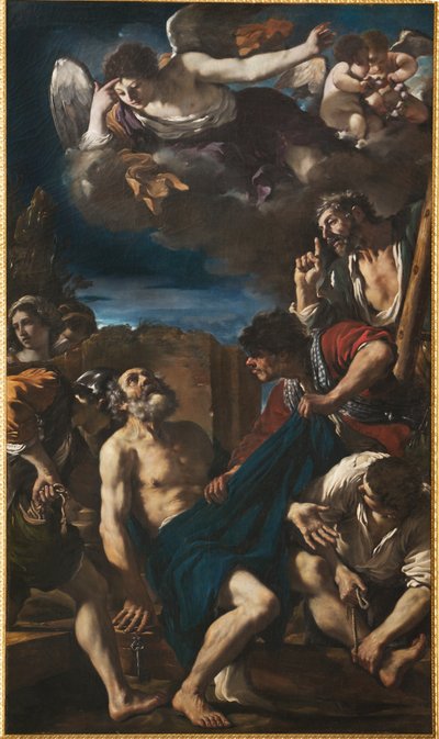 Pyhän Pietarin marttyyrikuolema tekijältä Guercino