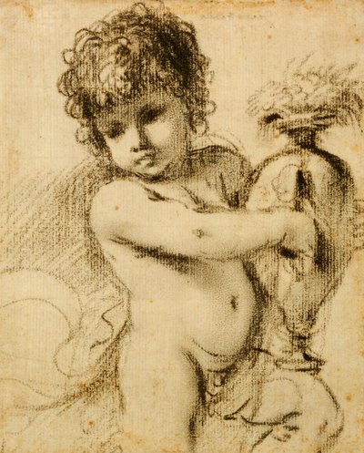 Putto maljakon kanssa tekijältä Guercino