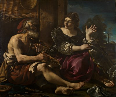 Erminia ja paimen, 1620-luku tekijältä Guercino