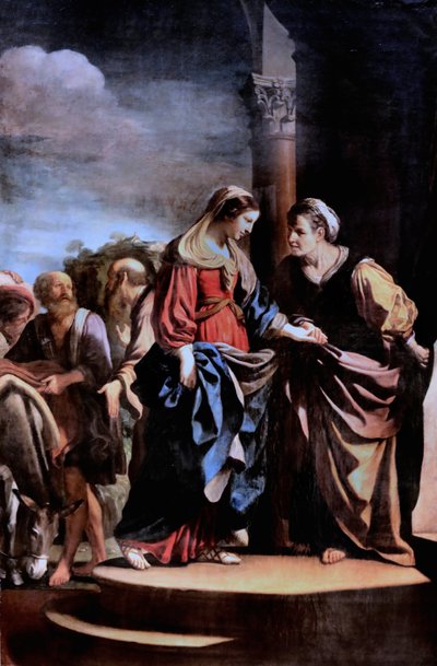 Guercino - La Visitation. Vierailu, 1632 tekijältä Guercino