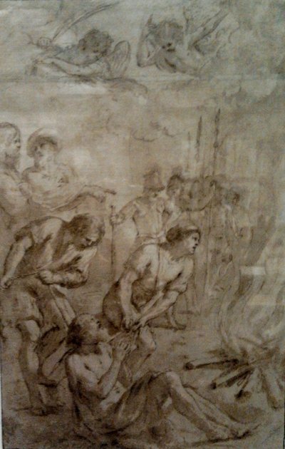 Pyhän Barnabaan marttyyrikuolema. tekijältä Guercino