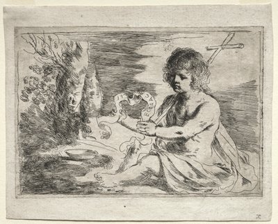 Pyhä Johannes Kastaja, 1650-luku. tekijältä Guercino