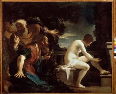 Suzanne ja vanhimmat Giovan Francesco Barbierin maalaus dit il Guercino tekijältä Guercino