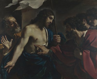 Pyhän Tuomaan uskomattomuus, 1621 tekijältä Guercino