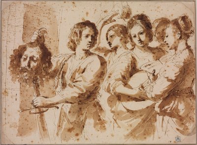 Daavidin voitto tekijältä Guercino