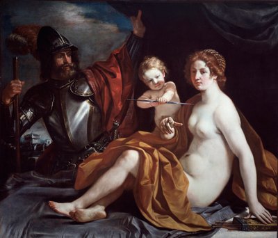 Venus, Mars ja rakkaus tekijältä Guercino