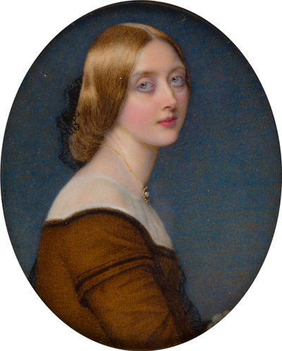 Tuntemattoman naisen muotokuva, n. 1840-1873 (öljy kankaalle) tekijältä Guglielmo Faija