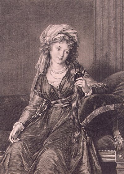 Kreivitär Jekaterina Skavronskajan muotokuva, os. von Engelhardt 1761-1829, 1791 tekijältä Guglielmo Morghen