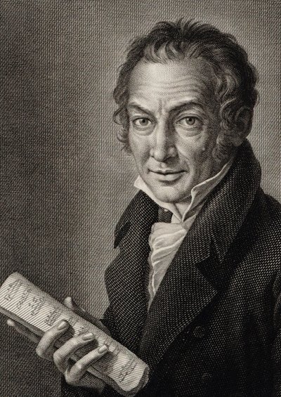 Muotokuva säveltäjä Nicola Antonio Zingarellista 1752-1837, 1816. tekijältä Guglielmo Morghen