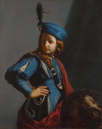 Daavid ja Goljatin pää tekijältä Guido Cagnacci