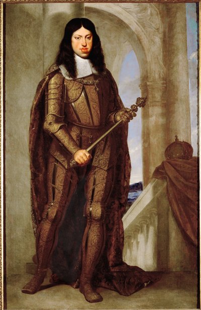 Keisari Leopold I kultaisessa hääpuvussaan tekijältä Guido Cagnacci