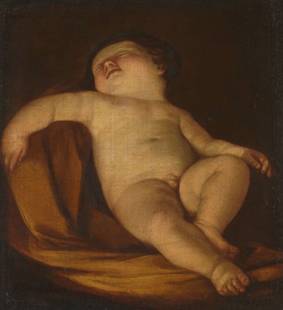 Nukkuva Putto tekijältä Guido Reni (copy after)
