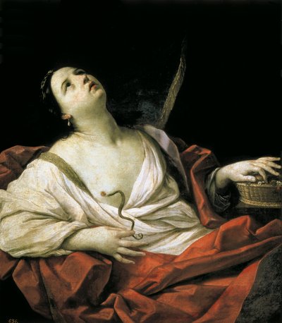 "Cleopatra" c. 1635 (öljy kankaalle) tekijältä Guido Reni