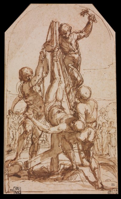 Pyhän Pietarin ristiinnaulitseminen tekijältä Guido Reni