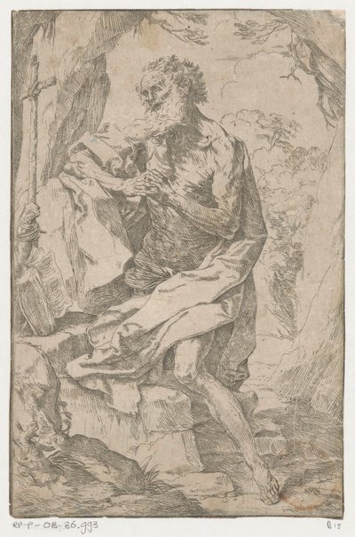 Finalització de Sant Jeroni al desert tekijältä Guido Reni
