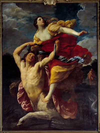 Kentauri Nessus (Nessos) otti Dejaniren pois. Guido Reni dit le Guiden maalaus (1575-1642) 1620 Su. 2 391,93 m tekijältä Guido Reni