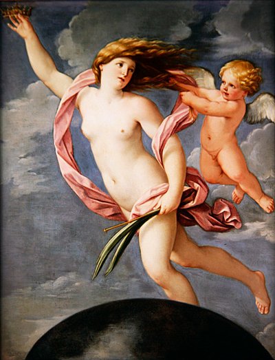 Fortuna with a Crown (öljy kankaalle) tekijältä Guido Reni