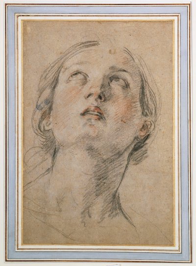 Ylöspäin katsovan naisen johtaja tekijältä Guido Reni