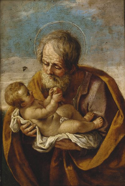 Joosef ja Kristuslapsi sylissään tekijältä Guido Reni