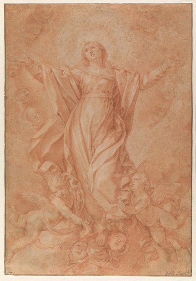 Neitsyt Marian taivaaseenottaminen tekijältä Guido Reni