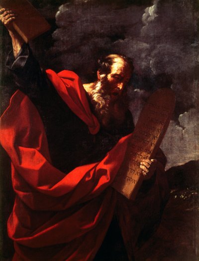 Mooses lakitauluilla tekijältä Guido Reni