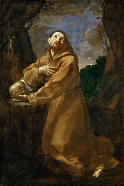 Pyhä Franciscus Assisilainen ekstaasissa, n. 1615. tekijältä Guido Reni