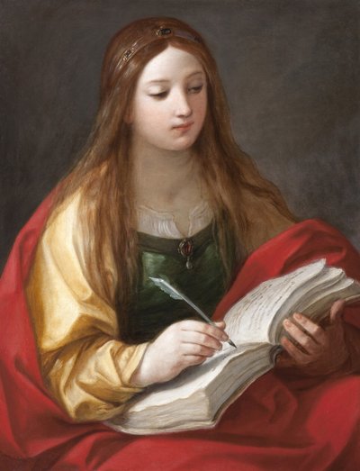 Sibylle - Sibyl par Reni, Guido (1575-1642). Öljy kankaalle, Strada Nuova -museot, Genova tekijältä Guido Reni