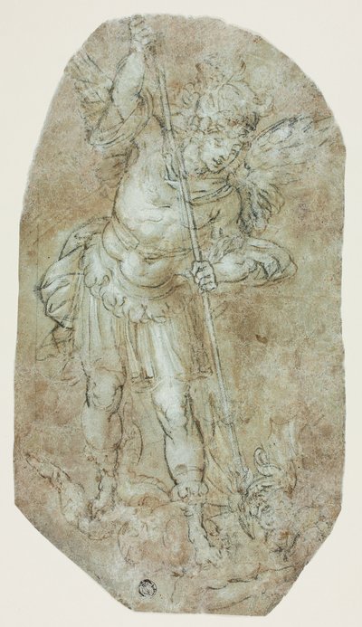 Arkkienkeli Mikael ja paholainen tekijältä Guido Reni