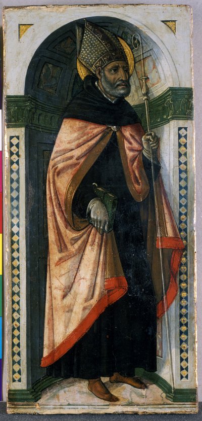 St. Augustine, n. 1500 (tempera puulla) tekijältä Guidoccio di Giovanno Cozzarelli
