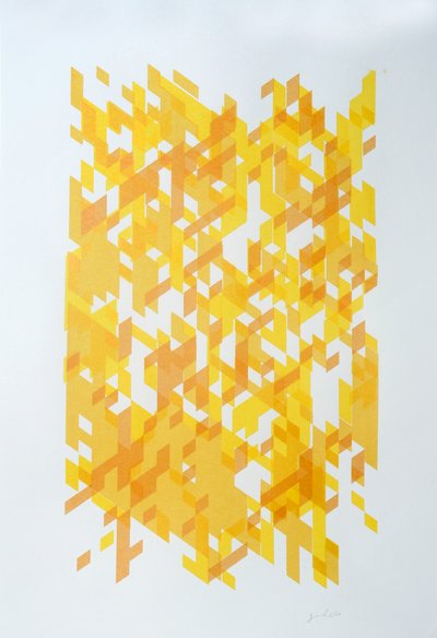 Dekonstruktio N°14, 2014 (tussi paperille) tekijältä Guilherme Pontes
