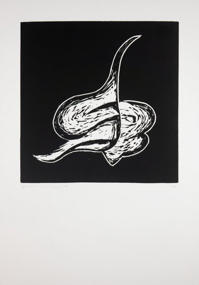 Makaava, 2019 (linoleikkaus) tekijältä Guilherme Pontes