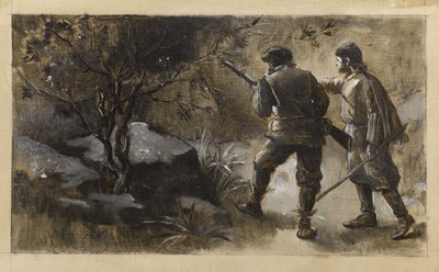 Kennybol ja Guldon Stayper, n. 1889 (öljy kankaalle). tekijältä Guillaume Albert Demarest