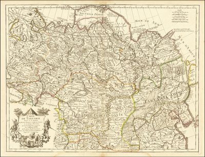 1706 kartta - Tartarian kartta tekijältä Guillaume Delisle