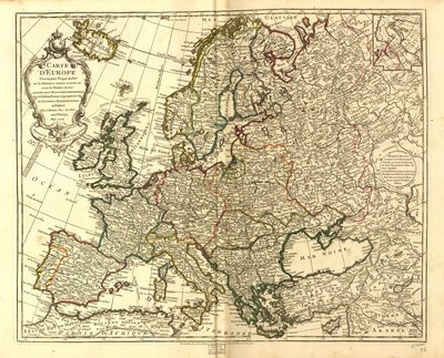 Euroopan kartta. LOC 97683588 tekijältä Guillaume Delisle