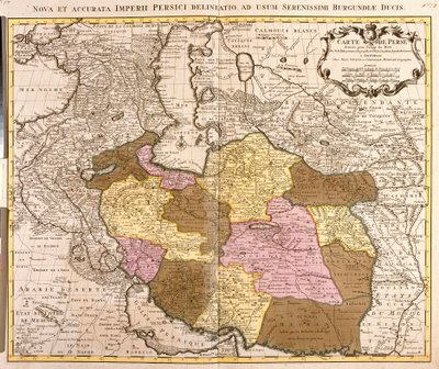 Persian kartta (etsaus tekijältä Guillaume Delisle