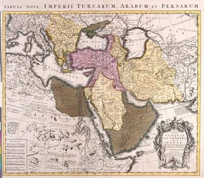 Etelä-Slovakia, Slovenia, Kroatia, Unkari, Romania, Moldova, Etelä-Ukraina, Bosnia ja Hertsegovina, Serbia ja Montenegro, Bulgaria, Albania, Makedonian tasavalta, Kreikka, Turkki, Georgia, Armenia, Azerbaidžan, Iran, Kypros, Syyria, Irak, Itä-Libya. tekijältä Guillaume Delisle