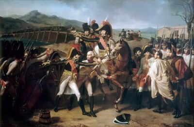Yllätys Tonavan sillalla 13. marraskuuta 1805 tekijältä Guillaume Guillon Lethière