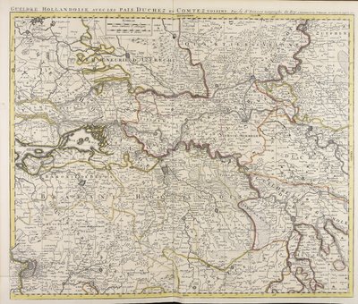 Gueldre hollandoise avec les pais, duchez et comtez voisins / par le sr. Sanson geographe du roy tekijältä Guillaume Sanson