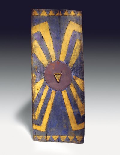 Suorakaiteen muotoinen New Guinea Highlands -kilpi (puuta) tekijältä Guinean New