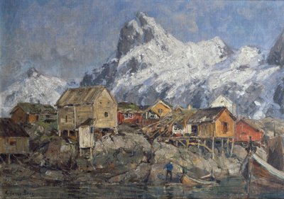 Svolvær (maalaus) tekijältä Gunnar Berg