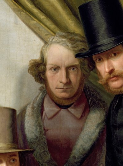 Hampurin taiteilijakerhon jäsenet, 1840 (yksityiskohta 145522) tekijältä Gunther Gensler