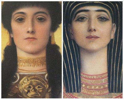 Muinainen Kreikka ja Muinainen Egypti, Ateenan ja Isiksen yksityiskohdat tekijältä Gustav Klimt