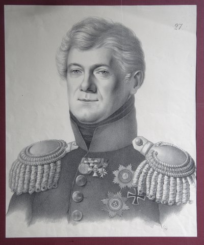 Prinssi Dmitri Vladimirovich Golitsynin muotokuva 1771-1844, 1820-luku tekijältä Gustav Adolf Hippius