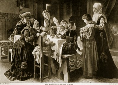 Martin Lutherin lapsuus, kuvitus teoksesta "Hutchinson